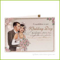 Customized Wedding Cards with Ribbon for Invitation